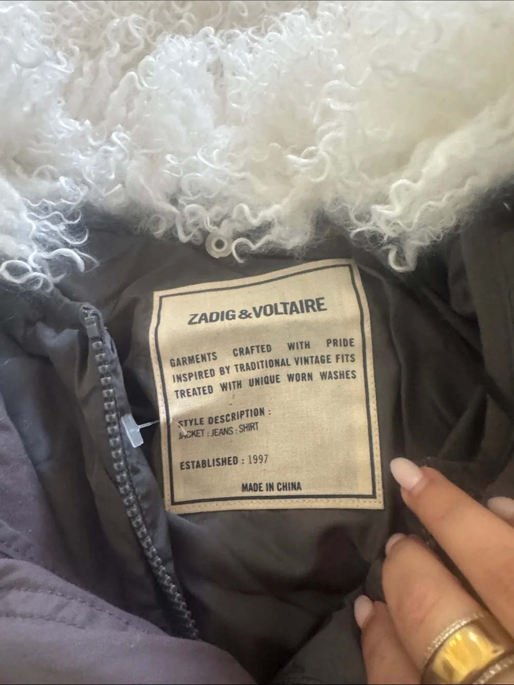 Zadig & Voltaire insulated parka